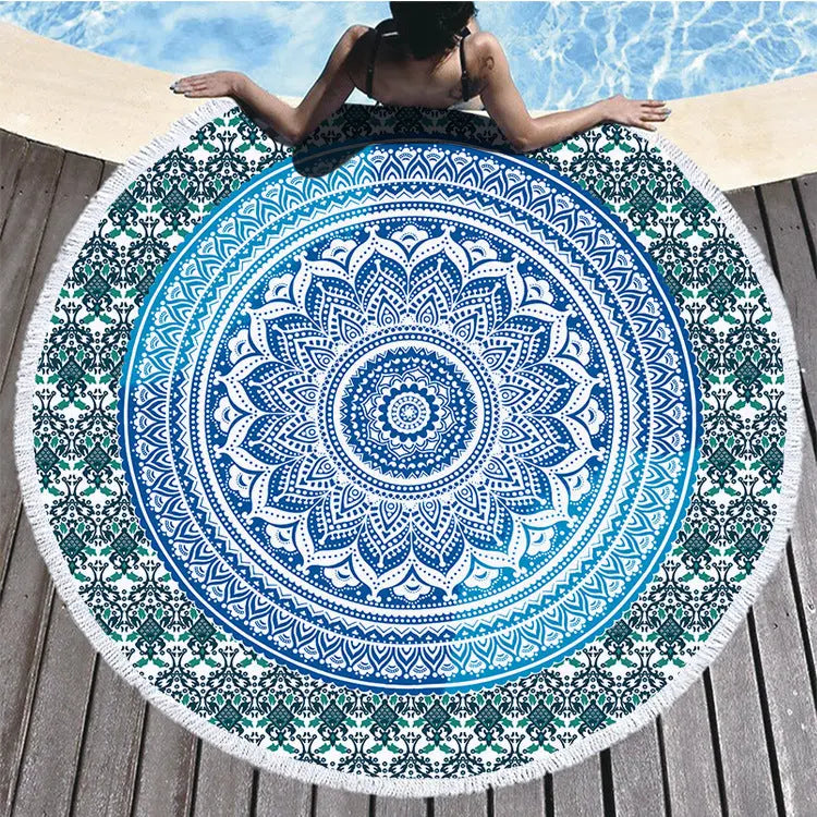 Serviette de Plage Imprimée ELLIOS ST00083-Diameter 150cm Weight 540g