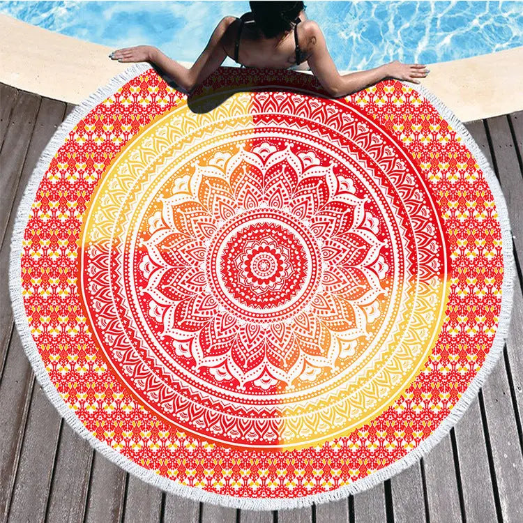 Serviette de Plage Imprimée ELLIOS ST00087-Diameter 150cm Weight 460g