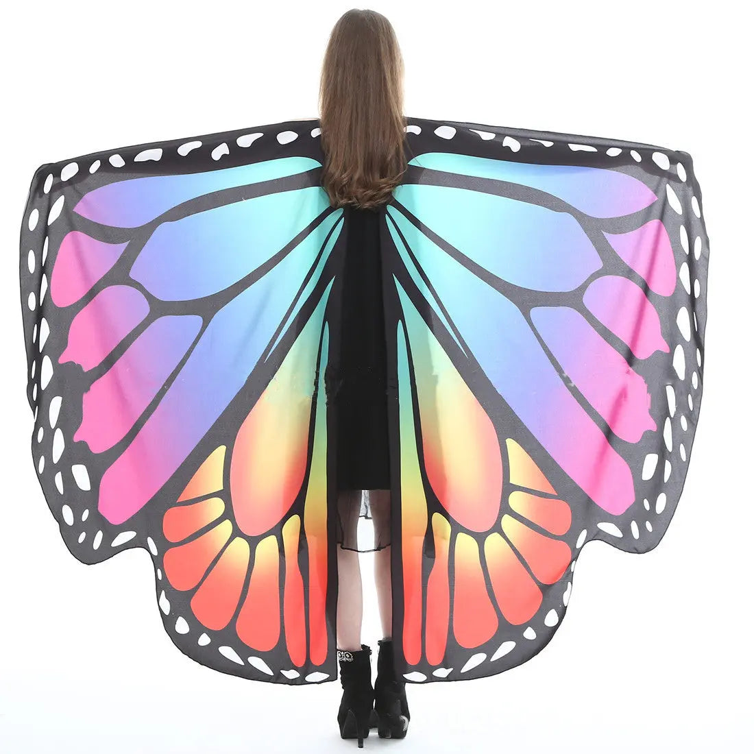 Serviette de Plage Papillon AELIA Fluorescent color-168x135cm