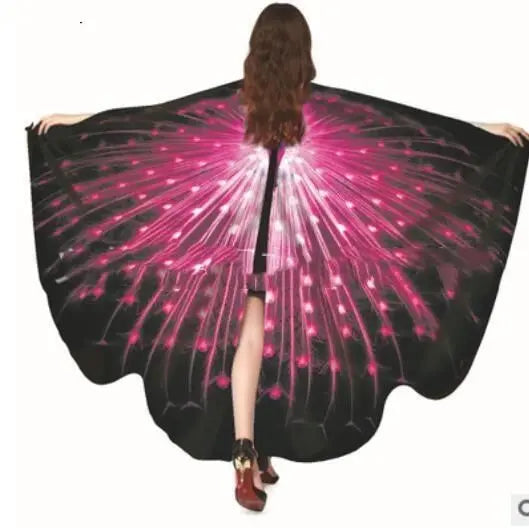 Serviette de Plage Papillon AELIA Rose red-168x135cm