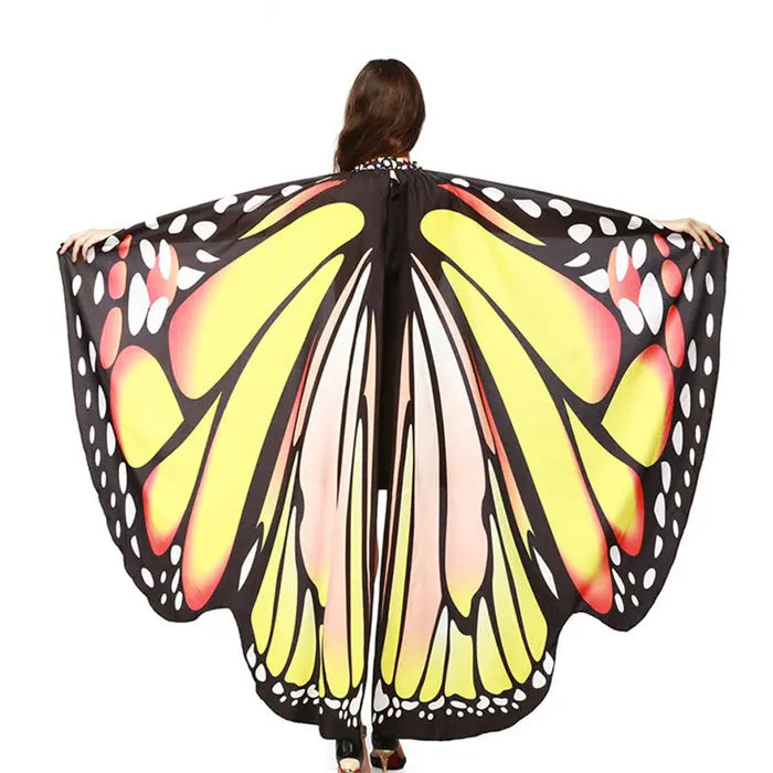 Serviette de Plage Papillon AELIA Yellow-168x135cm