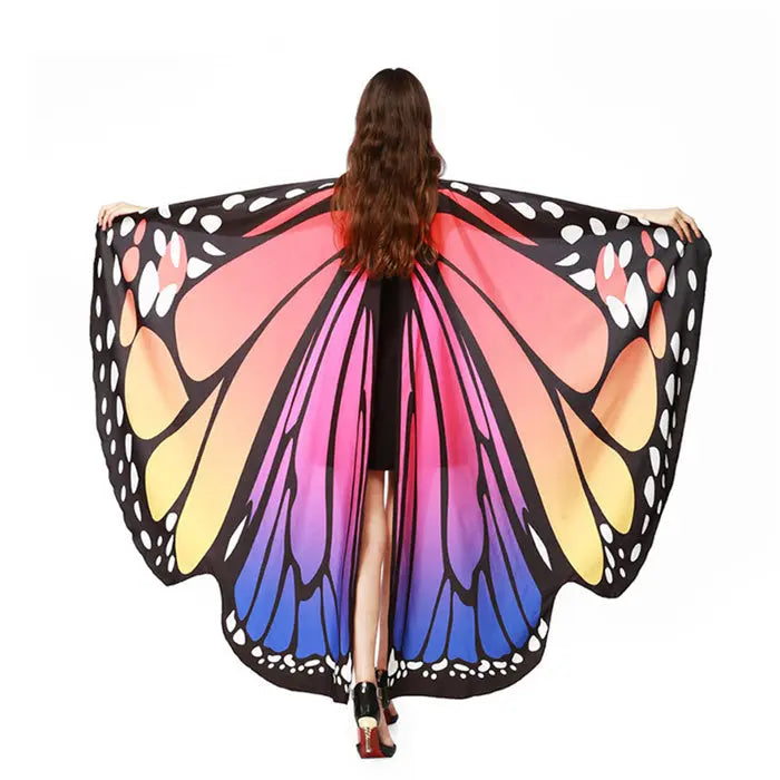 Serviette de Plage Papillon AELIA Orange-168x135cm
