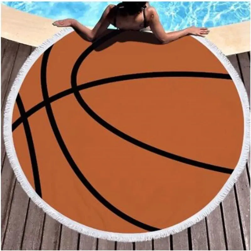 Serviette de plage Résistante SPORTYX Basketball-150X150cm