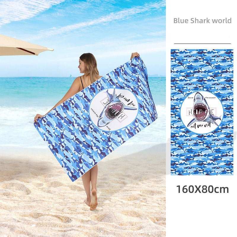 Serviette de plage imprimée en polaire double face FLOPY Housse de France