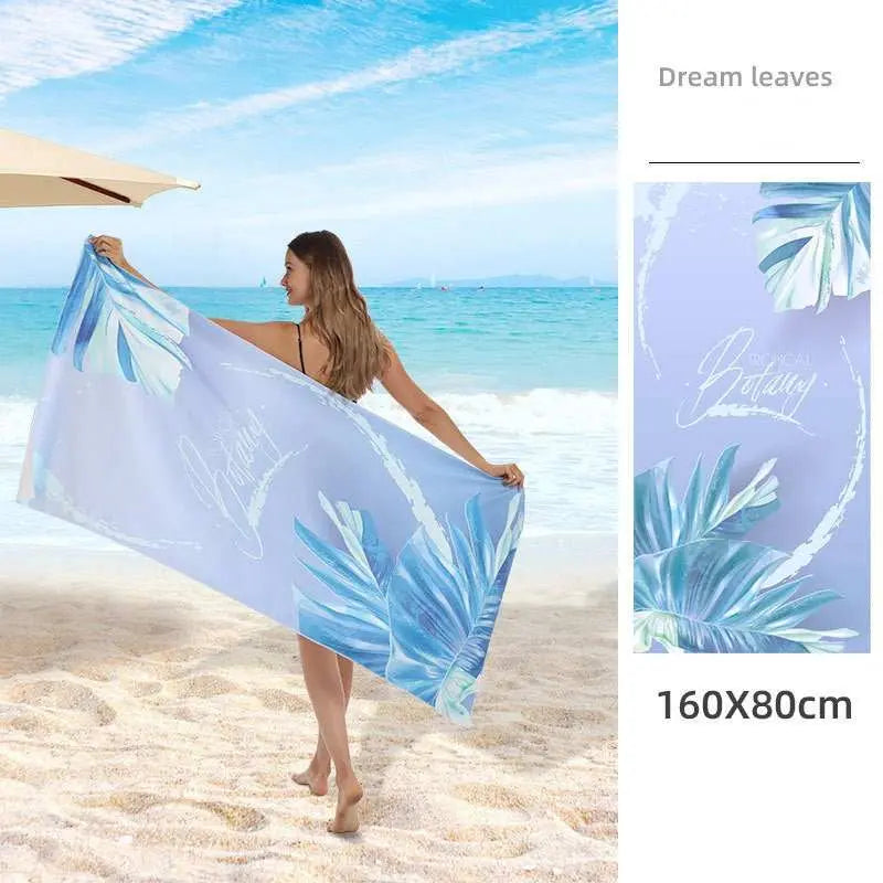 Serviette de plage imprimée en polaire double face FLOPY Housse de France