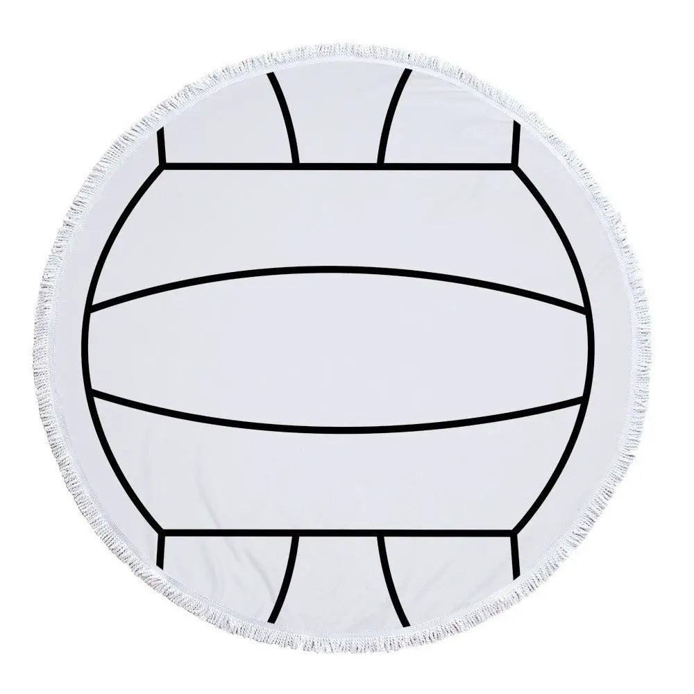 Serviette de plage ronde VOLLEY Housse de France