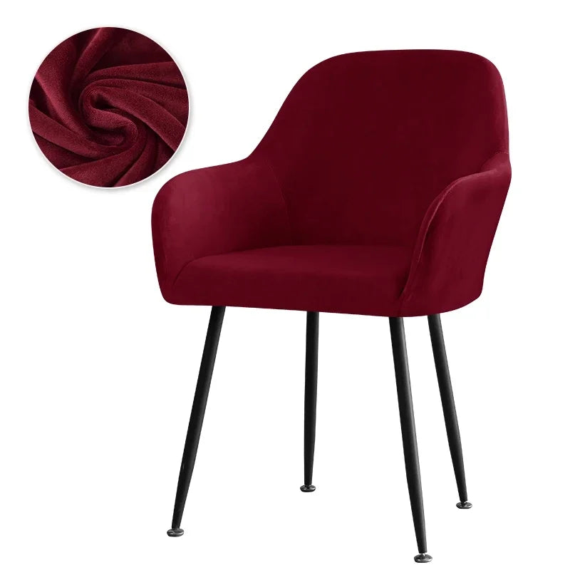 Housse Fauteuil Velours Scandinave PLENIO