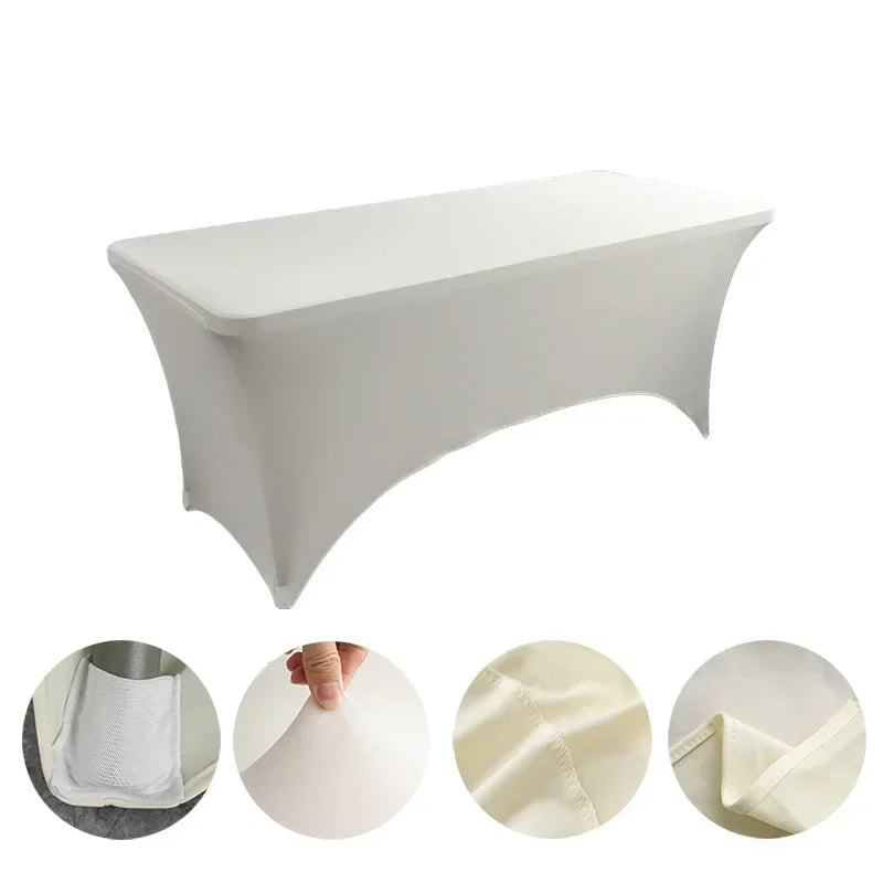Nappe en IQUE dex de Haute Commande, Couverture de Table Pliante pour Mariage, Hôtel, Anniversaire, Cocktail, 6 Pieds, 4 Pieds, 5 Pieds, 6 Pieds, 8 Pieds Housse de France