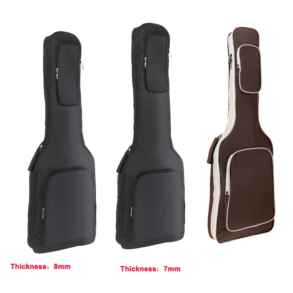 Sac à dos étanche en tissu Oxford, 1 pièce, étui pour guitare électrique, sac de concert, coussinet à Double sangles, couverture souple épaisse en coton de 7/8mm Housse de France