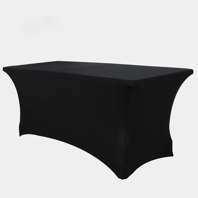 4FT6FT8FT couverture de Table extensible couverture de Table de Cocktail réunion Banquet de mariage couverture de Table rectangulaire nappe blanche Housse de France