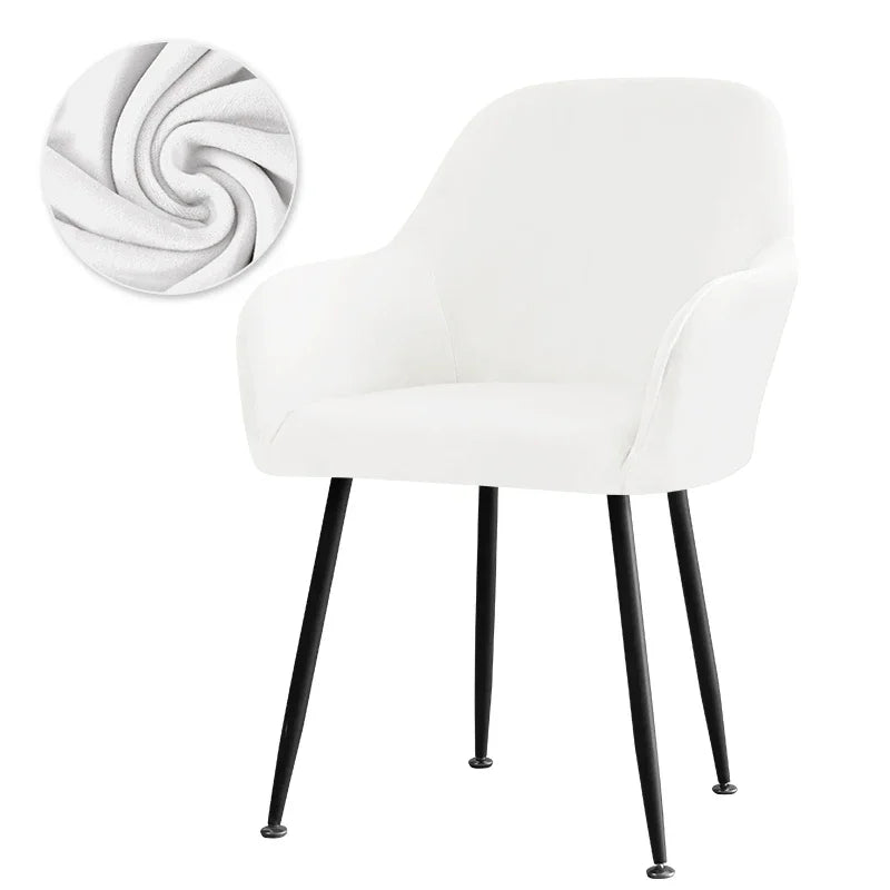 Housse Fauteuil Velours Scandinave PLENIO