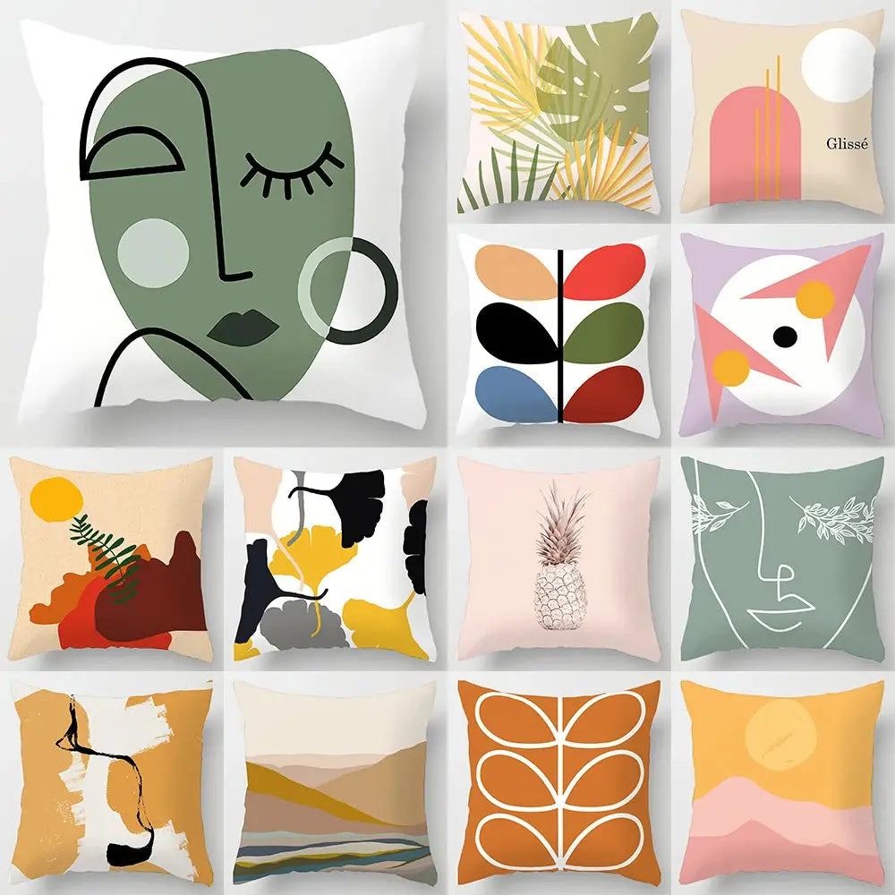 Taie d'Oreiller Géométrique Abstrait POLYAR Housse de France