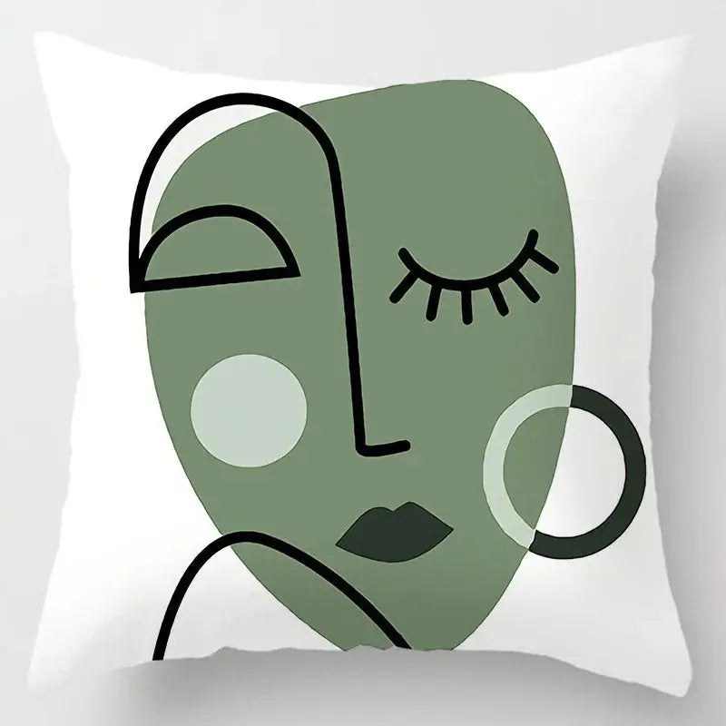 Taie d'Oreiller Géométrique Abstrait POLYAR Housse de France