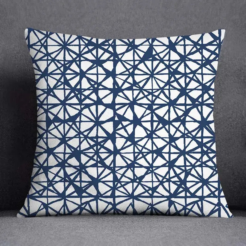 Taie d'Oreiller Géométrique Polyester BLUENO Housse de France