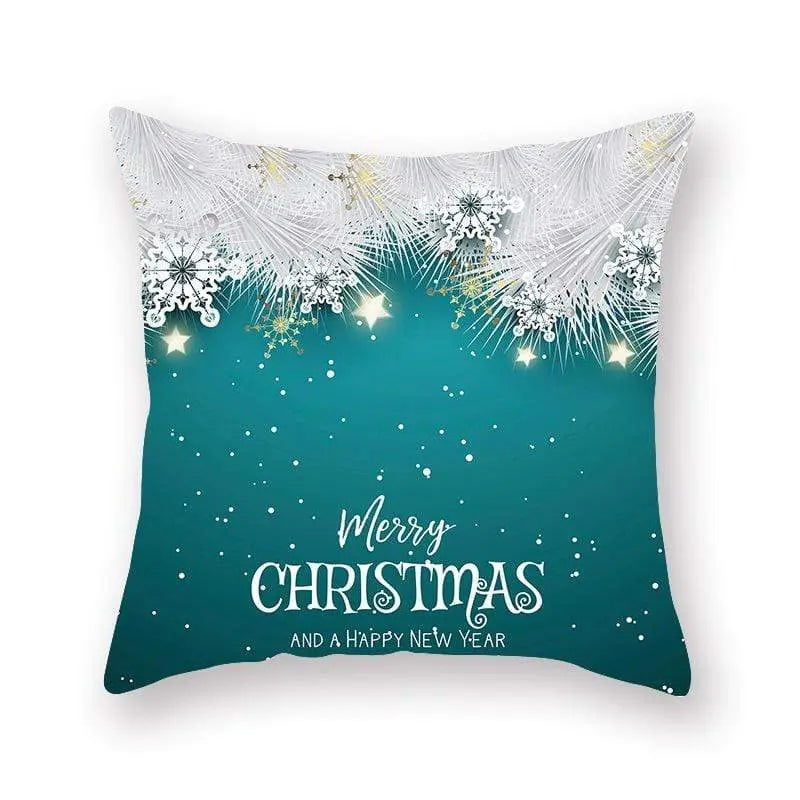 Taie d'oreiller coussin en peau de pêche de Noël - Housse De France