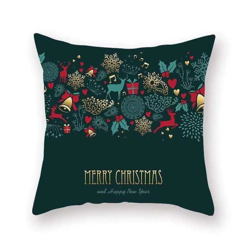 Taie d'oreiller coussin en peau de pêche de Noël - Housse De France