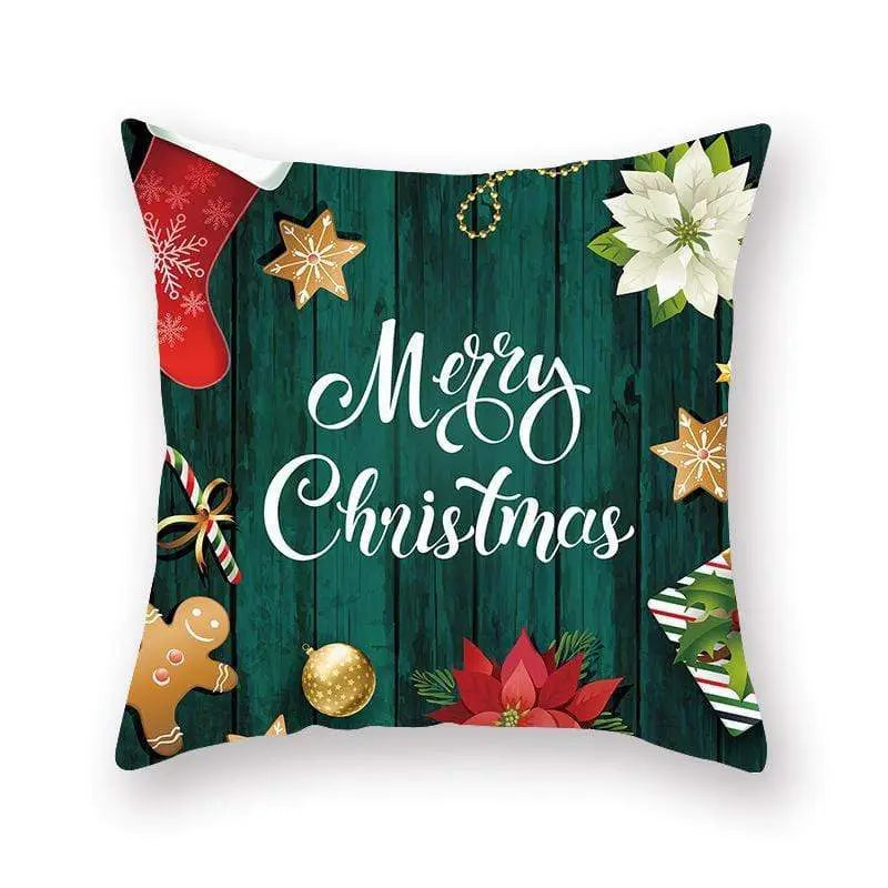 Taie d'oreiller coussin en peau de pêche de Noël - Housse De France