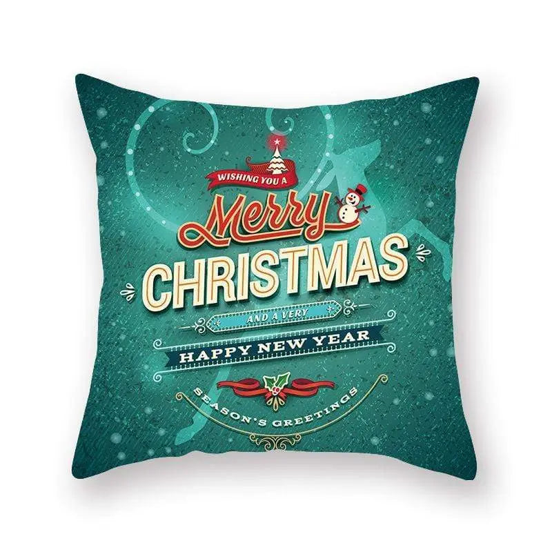 Taie d'oreiller coussin en peau de pêche de Noël - Housse De France