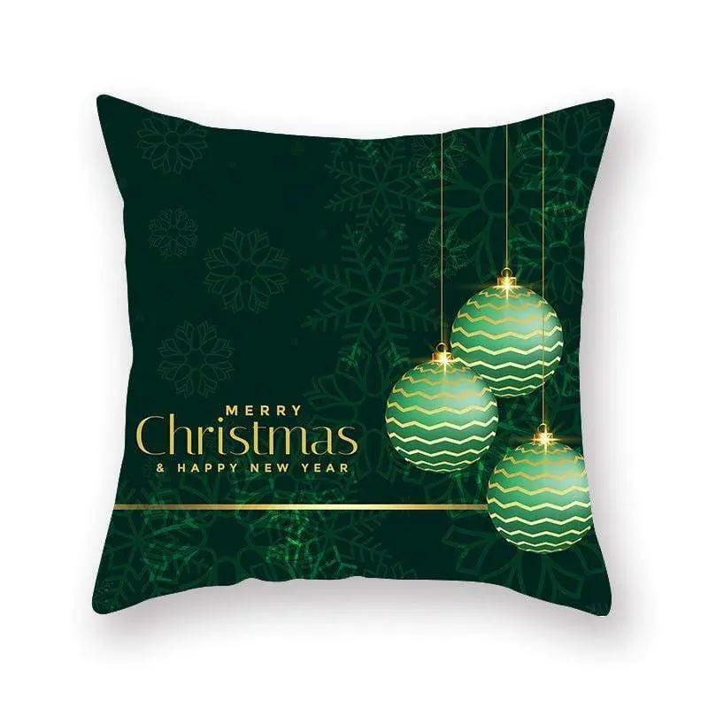 Taie d'oreiller coussin en peau de pêche de Noël - Housse De France