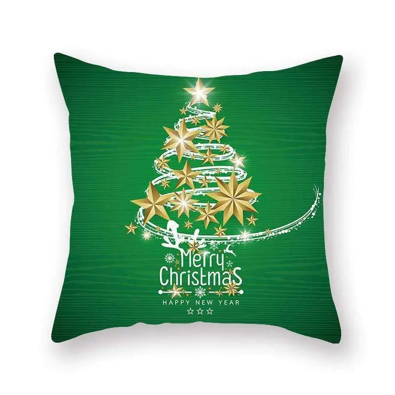 Taie d'oreiller coussin en peau de pêche de Noël - Housse De France