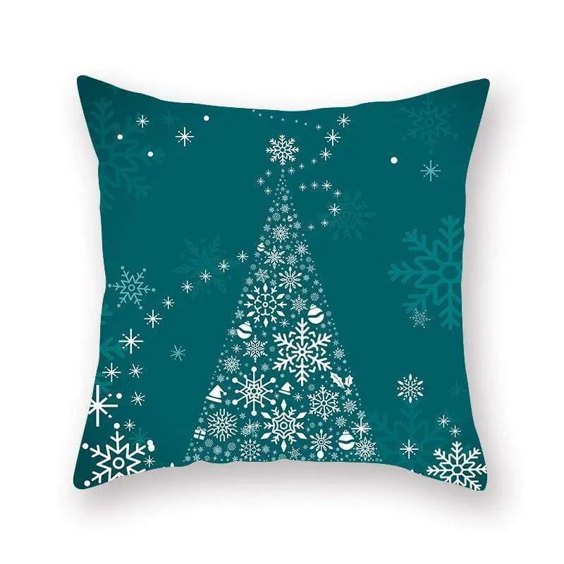 Taie d'oreiller coussin en peau de pêche de Noël - Housse De France