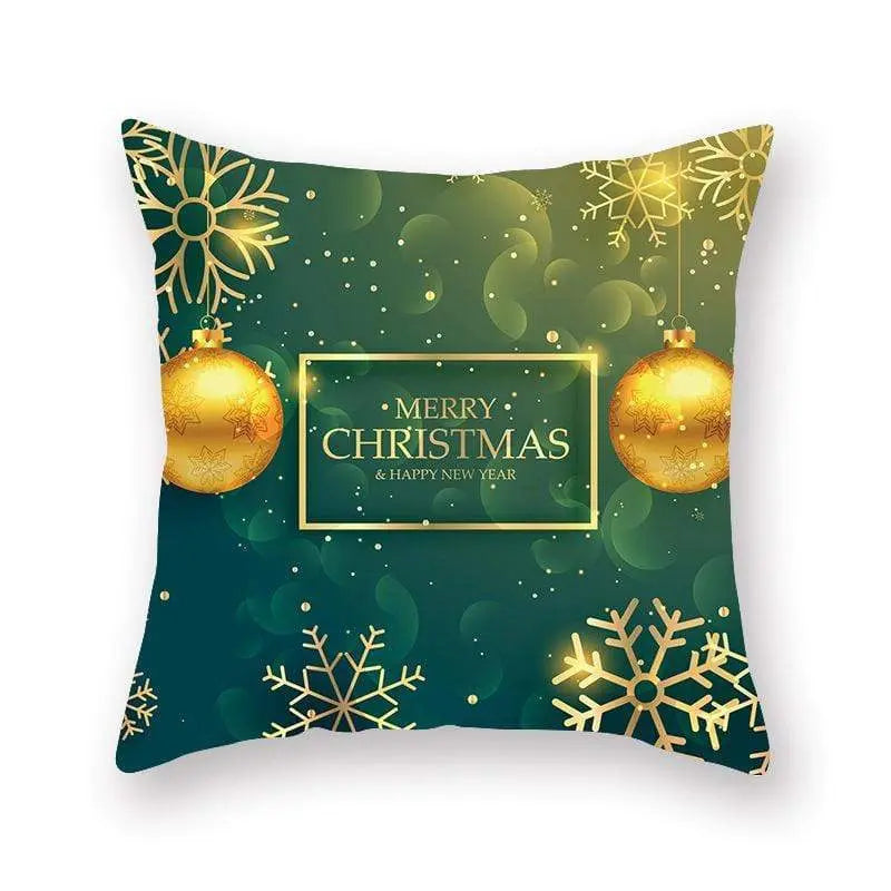 Taie d'oreiller coussin en peau de pêche de Noël - Housse De France