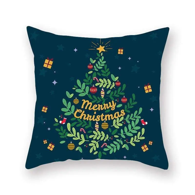 Taie d'oreiller coussin en peau de pêche de Noël - Housse De France