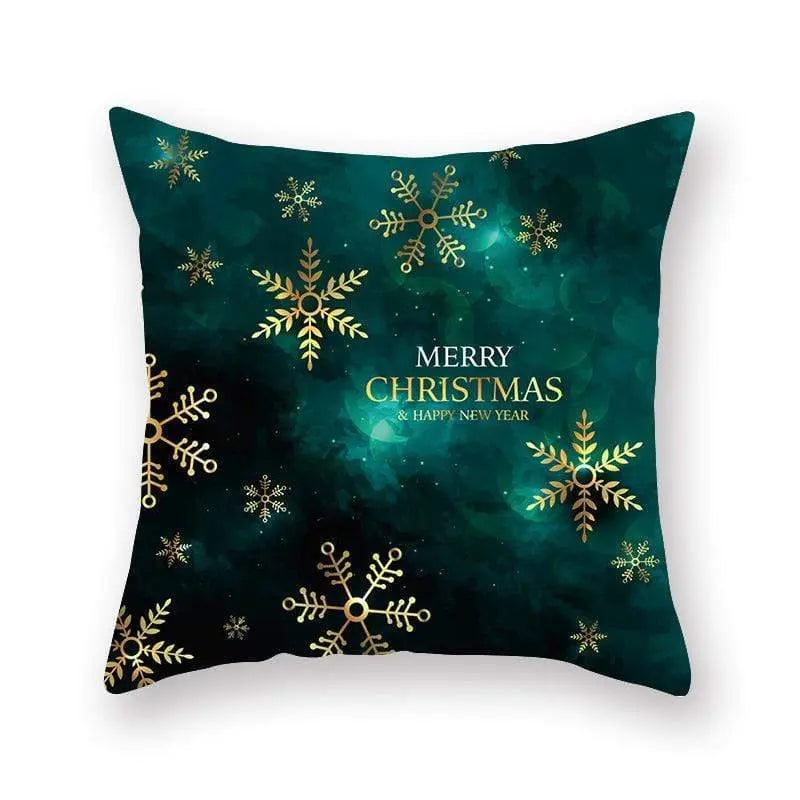 Taie d'oreiller coussin en peau de pêche de Noël - Housse De France