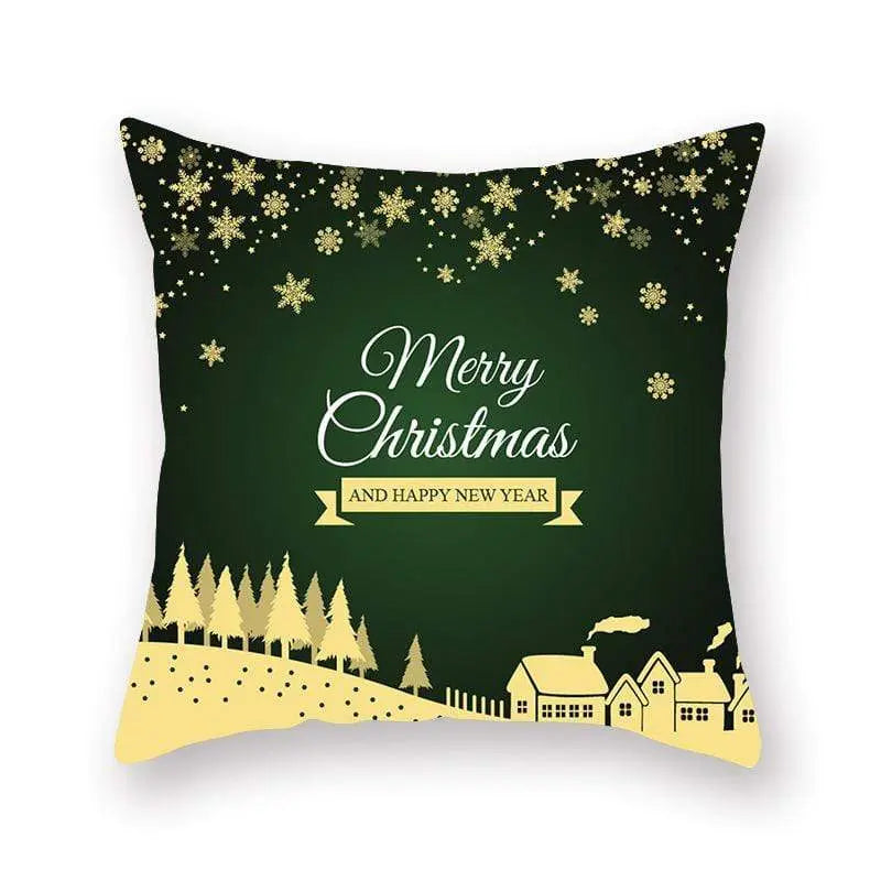 Taie d'oreiller coussin en peau de pêche de Noël - Housse De France