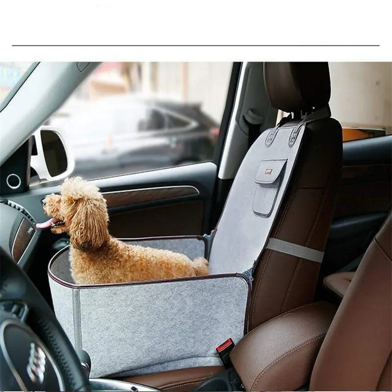 Tapis de voiture pour siège avant avec range pour animaux de compagnie - Housse De France