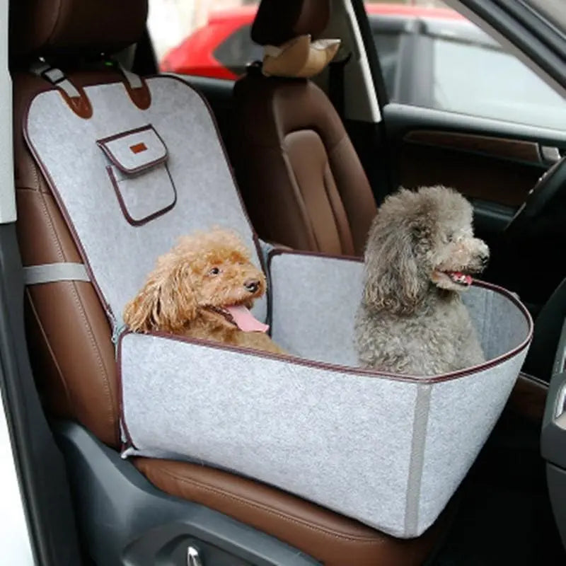 Tapis de voiture pour siège avant avec range pour animaux de compagnie - Housse De France