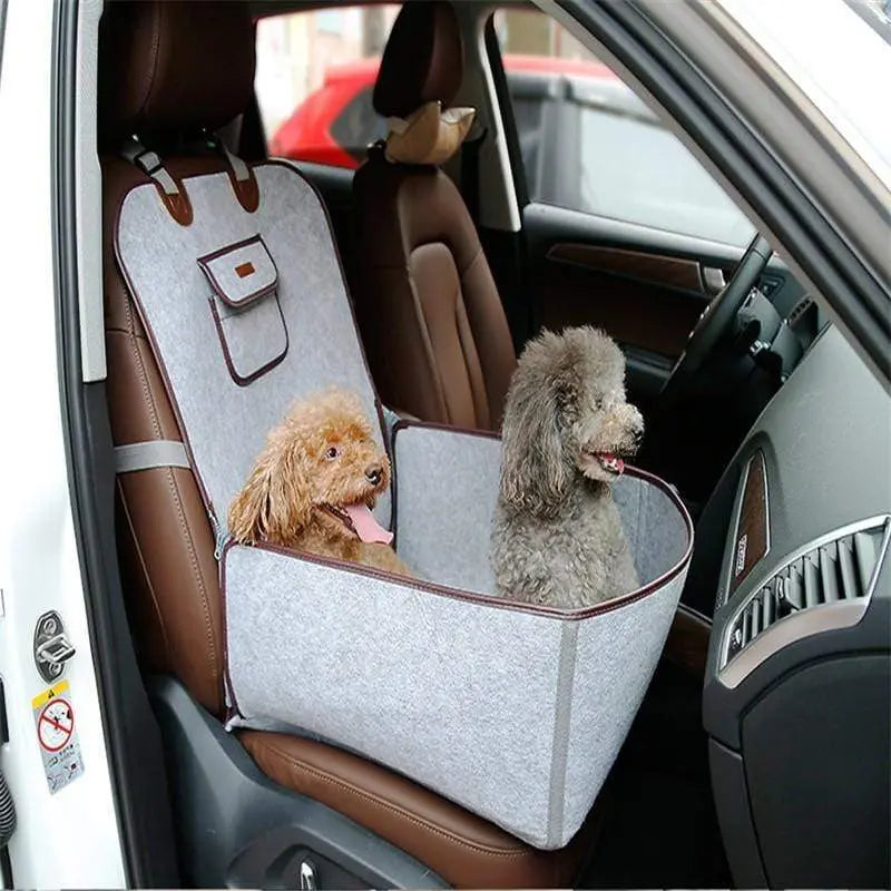 Tapis de voiture pour siège avant avec range pour animaux de compagnie - Housse De France