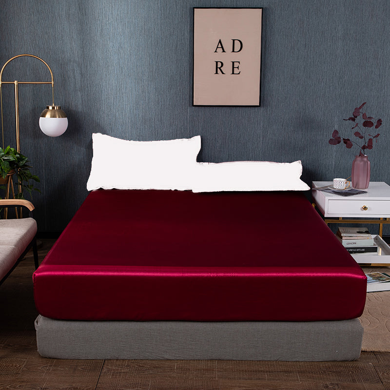 Housse de Matelas Moderne PROTEA Wine Red-KING198x203