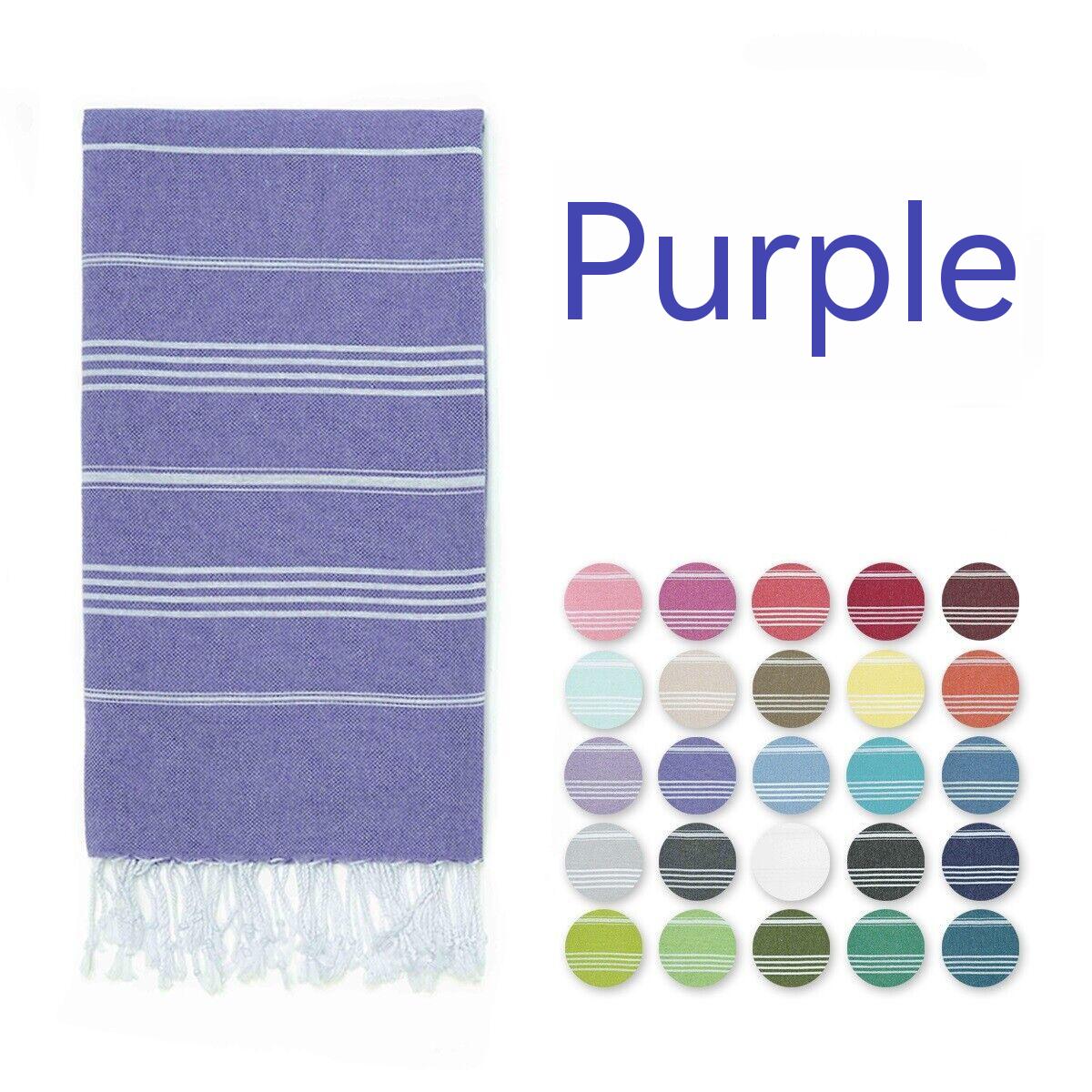 Serviette de Plage Coton TASSIMO Turkish Stripe Purple-100X180cm