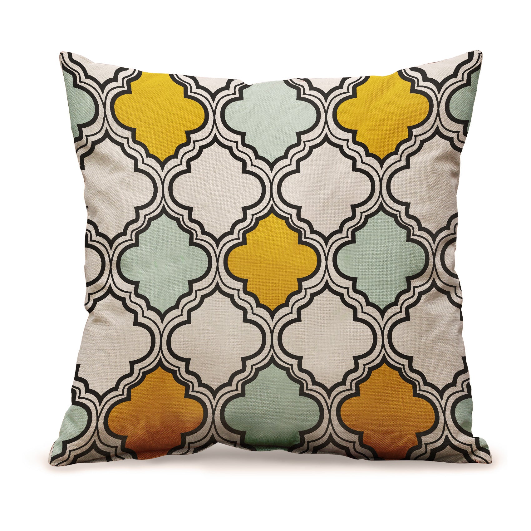 Coussin Canapé Lin Graphique KERMA 011style-45x45cm