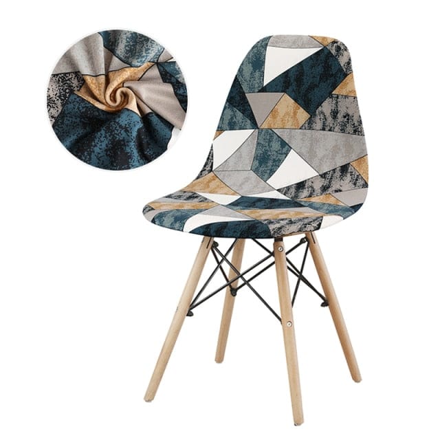 GEONAV - Housse de chaise scandinave géométrique | Housse De France
