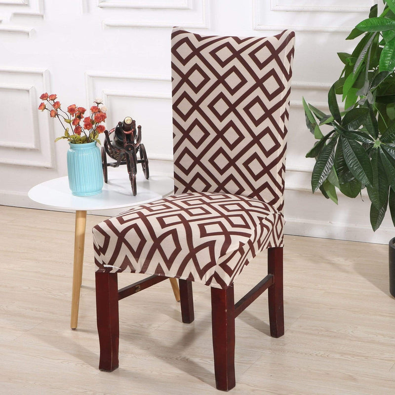 Housse chaise imprimée élastique et extensible MYRANDA