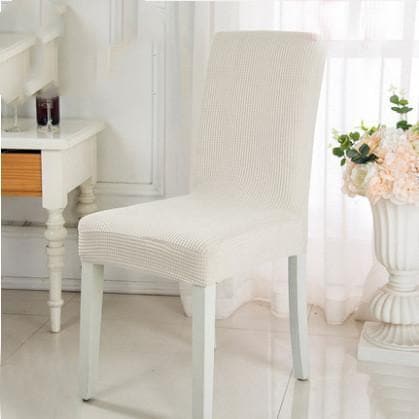 Housse De France KEMSAT - Housse de chaise en tissu jacquard White / 60cm