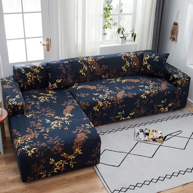 ATELIER DE LA HOUSSE - Housse de canapé d'angle florale pour meubles de salon | Housse De France