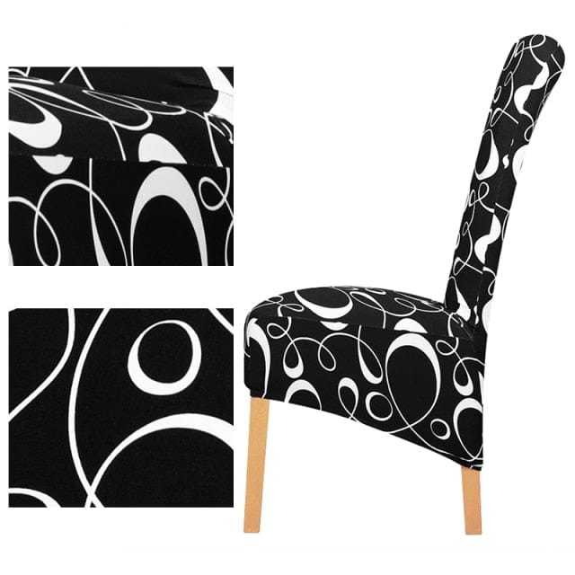 BIGCUIR - Housse de chaise haute tissu PU en cuir ou imprimé | Housse De France