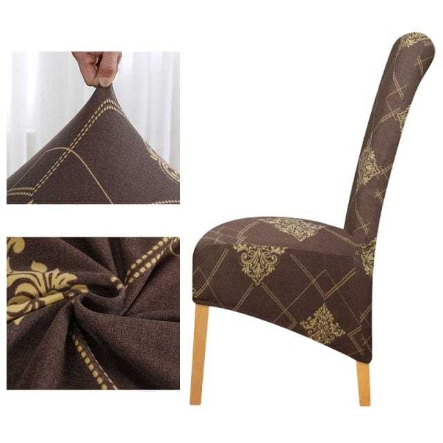 BIGCUIR - Housse de chaise haute tissu PU en cuir ou imprimé | Housse De France