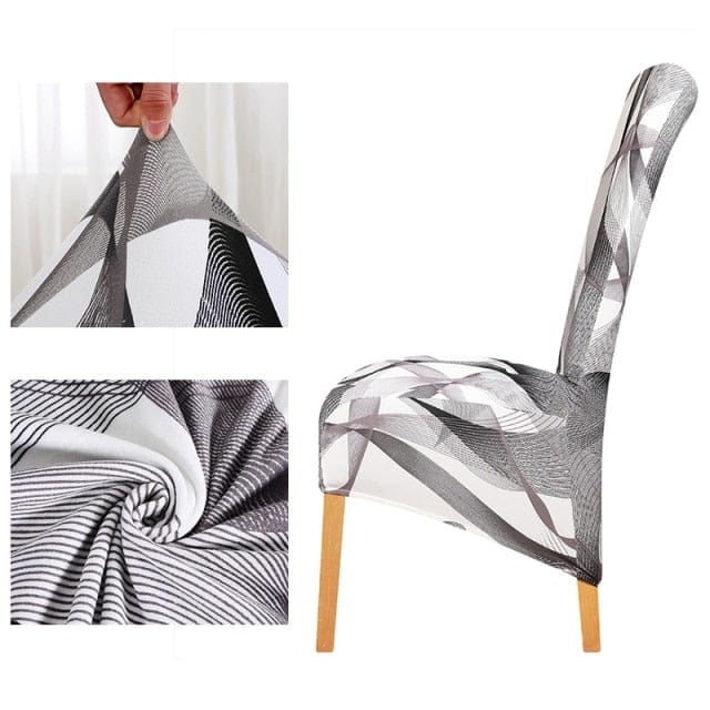 BIGCUIR - Housse de chaise haute tissu PU en cuir ou imprimé - Housse De France