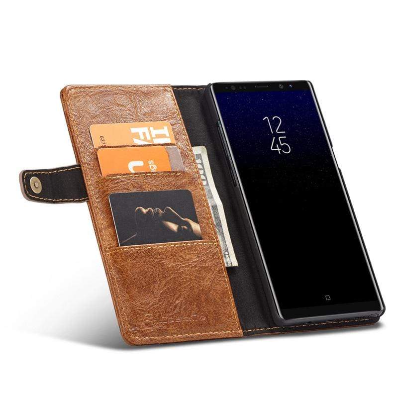 Etui portefeuille rétro cuir pour téléphone Samsung Note 8 - Housse De France