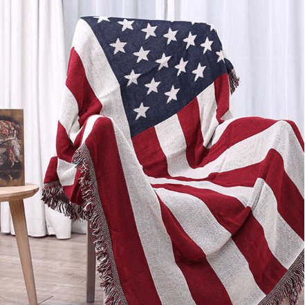 FLAG - Serviette de canapé en tissu épaissi - Motif USA et UK - Housse De France