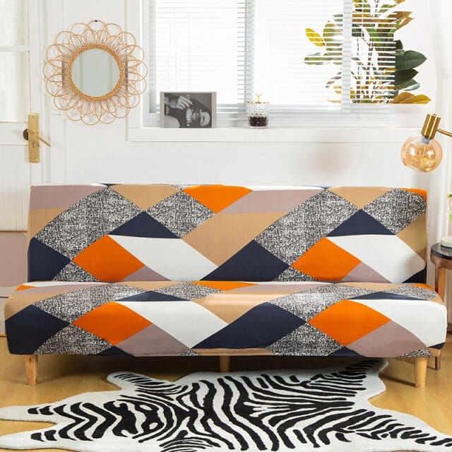GBABED - Housse de canapé-lit sans accoudoirs tout compris coloré | Housse De France