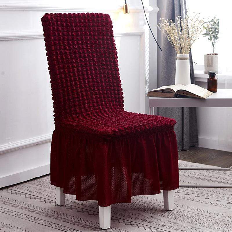 Housse de chaise épaissie en forme jupe - Housse De France