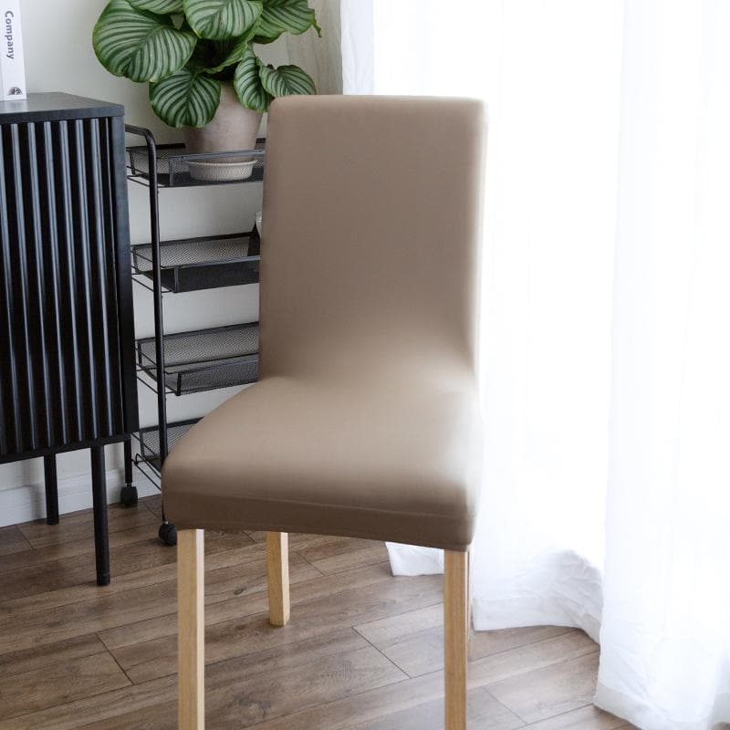 Housse de chaise une pièce extensible en cuir | Housse De France