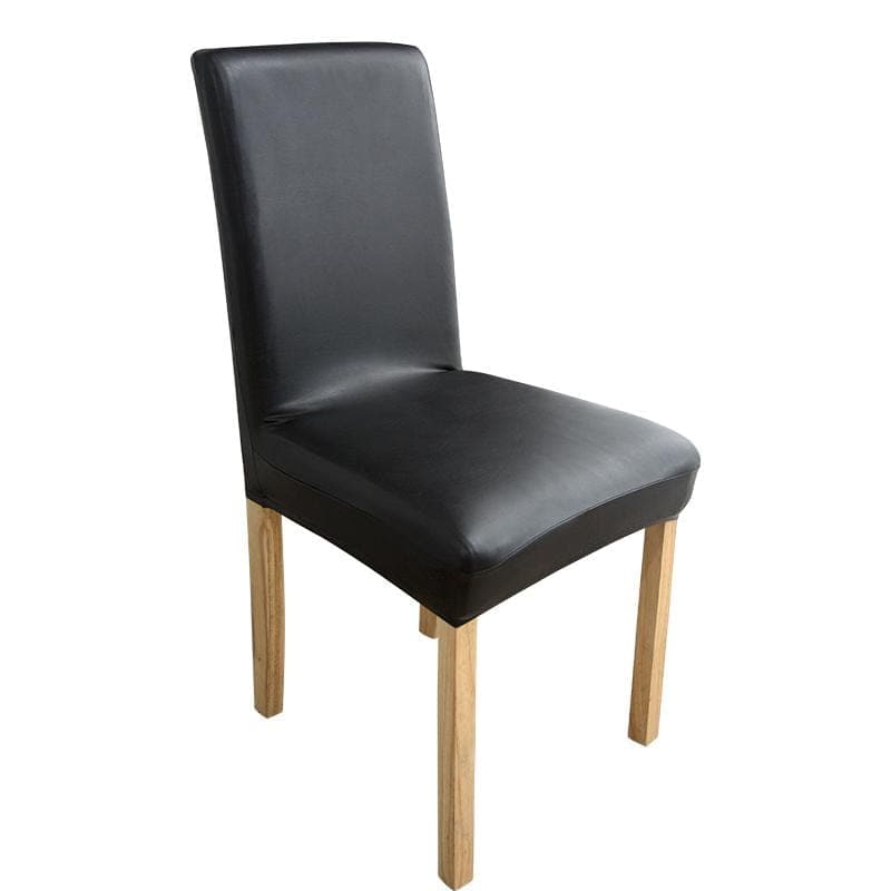 Housse de chaise une pièce extensible en cuir - Housse De France