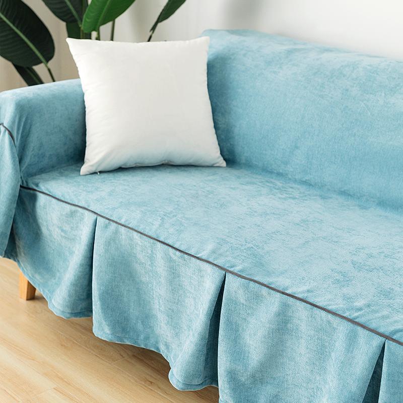 PARAPAY - Coussin de canapé couverture complète serviette en laine sable couverture complète anti-rayures - Housse De France