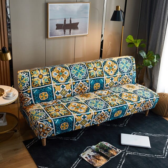 PARIBED - Housse de canapé-lit motif fleur protecteur - Housse De France